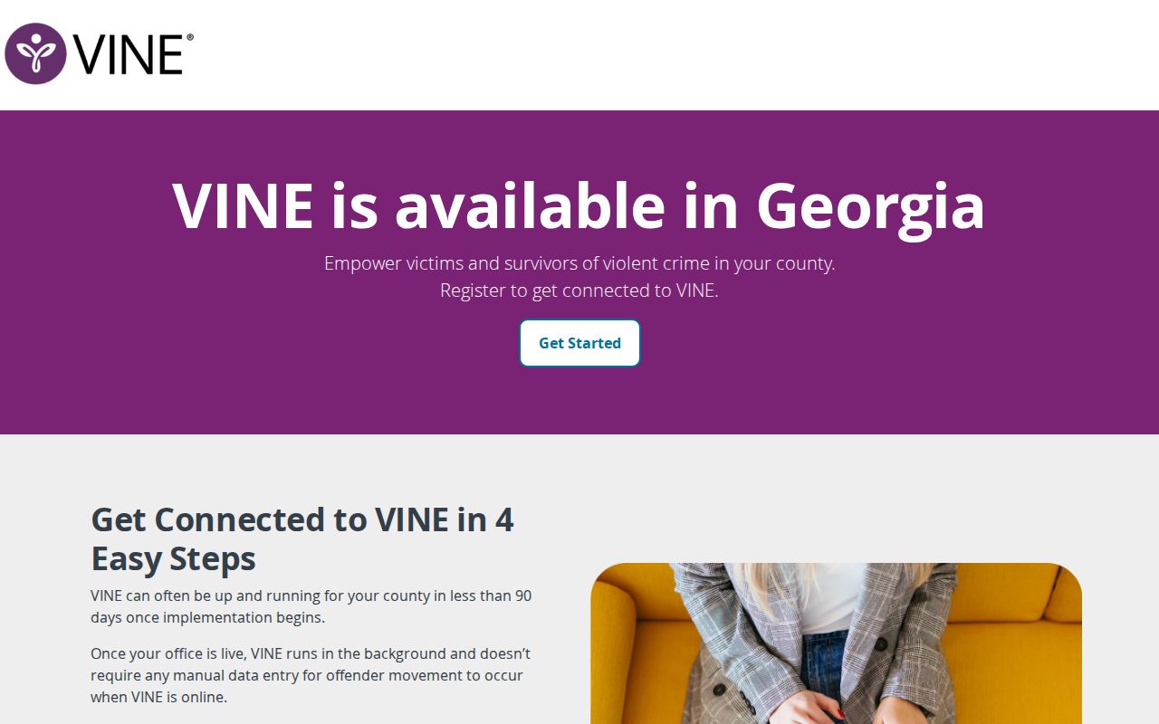 Georgia VINE information for Clay County release notifications